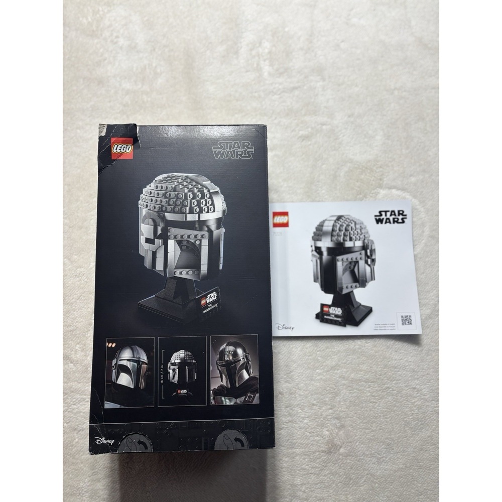 The Mandalorian Helmet Lego Box And Manual Only No Actual Lego!